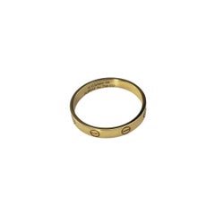 Cartier 18K Yellow Gold Love Ring Size 11/65 #23259