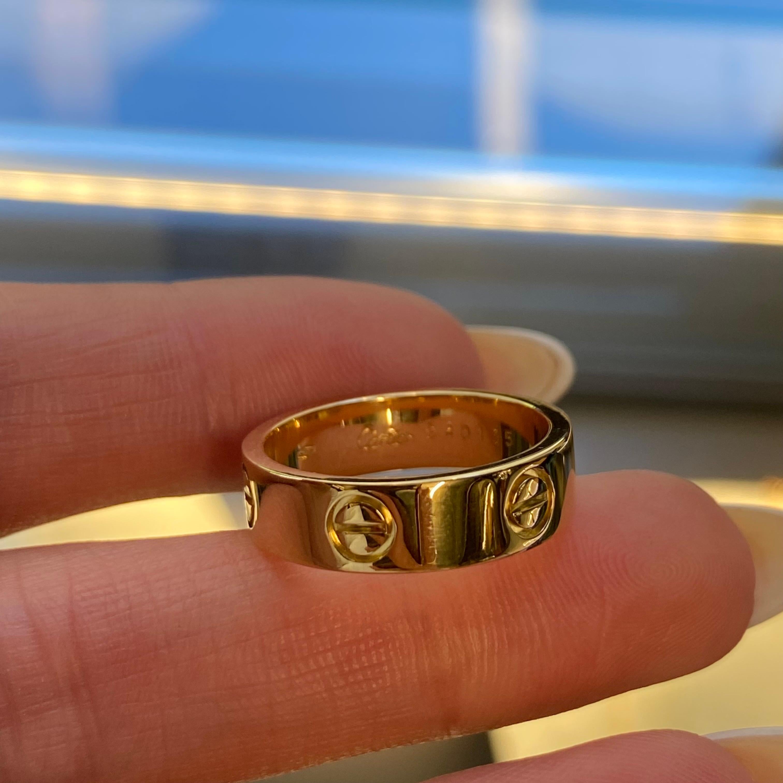 cartier love ring 4mm