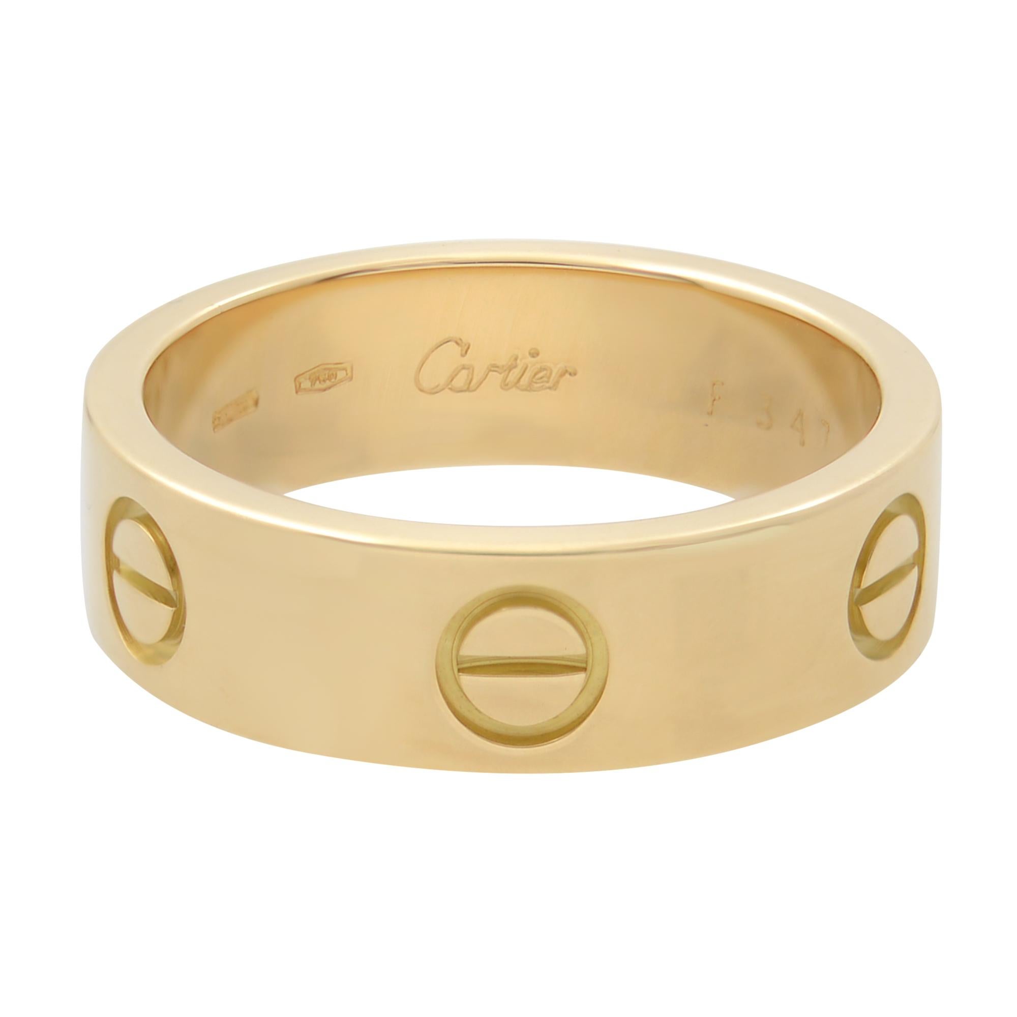 cartier style love ring