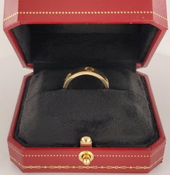 Cartier  18K Yellow Gold  LOVE Wedding Band Ring 62  US 10
