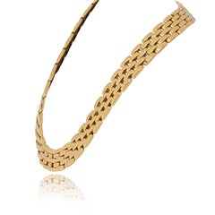 Cartier 18k Yellow Gold Maillon Panthere 5 Row Collar Necklace