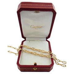 Cartier 18K Yellow Gold Mariner Chain With Box #16096