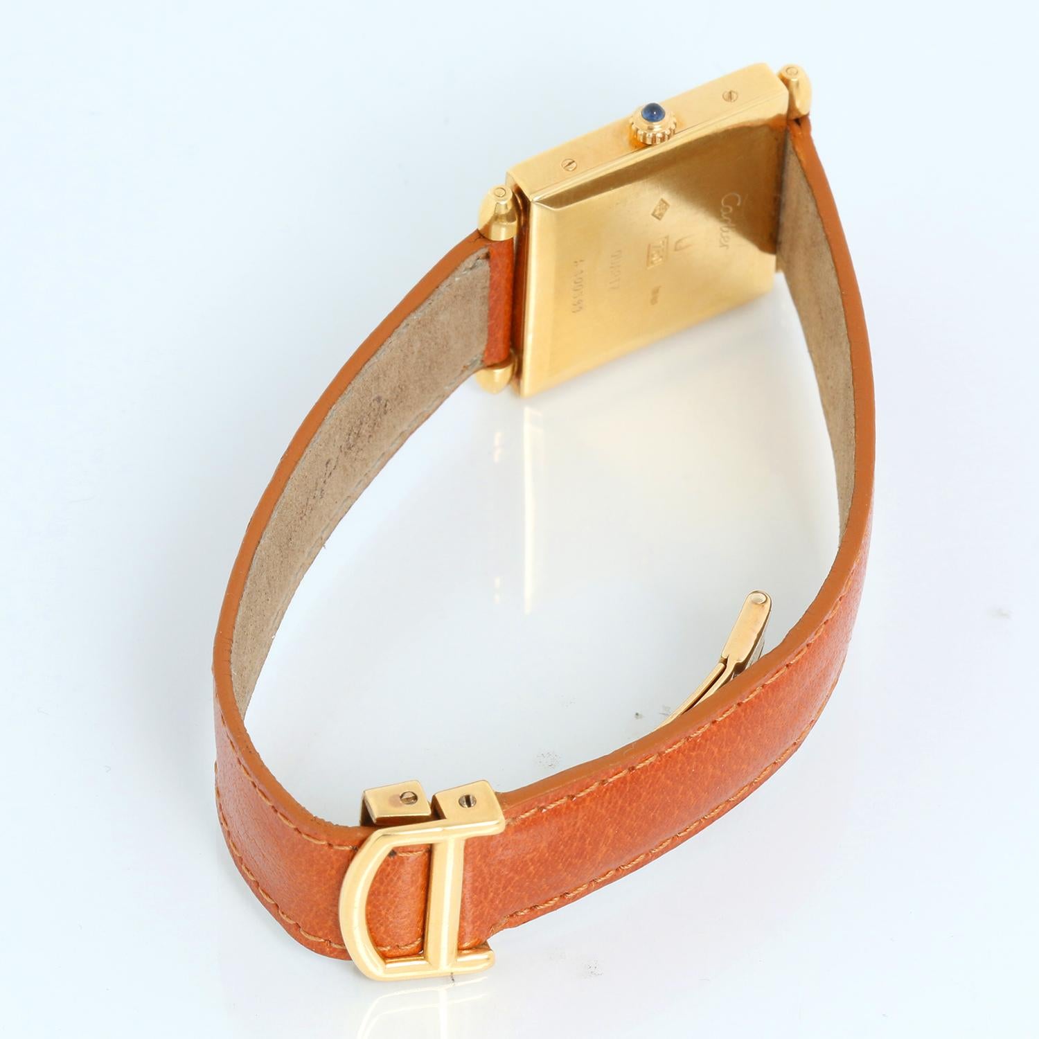 Women's or Men's Vintage Cartier Art Deco 18k Yellow Gold Large Size Quadrant Watch