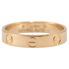 Cartier 18K Yellow Gold Mini Love Wedding Band Ring