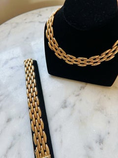 Cartier 18K Yellow Gold Necklace and Bracelet Set – Vintage