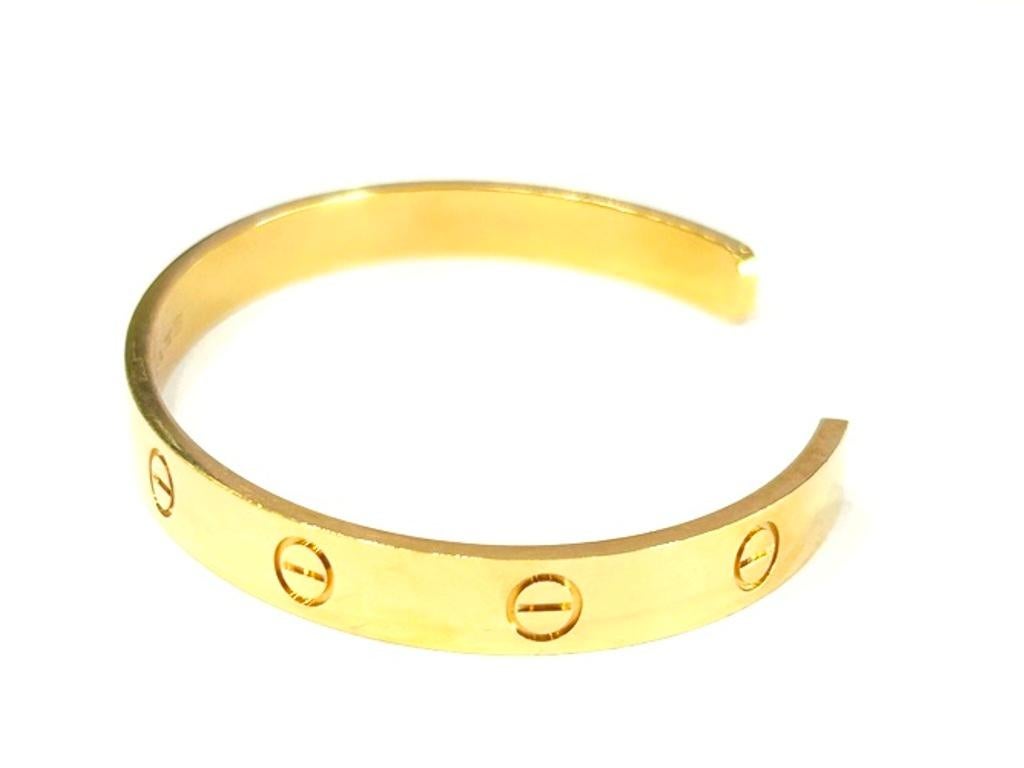Cartier Bracelet d'amour en or jaune 18 carats modèle Classic 2