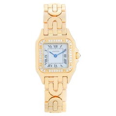 Cartier 18k Yellow Gold Panther Ladies Art Deco Watch WF3254B9, 1280