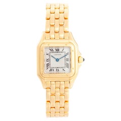 Cartier: 18 Karat Gelbgold Panther-Damenuhr WF3254B9 1280