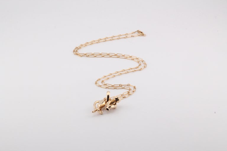 Pendentif Panthère Vintage Sur Chaîne Longue Dorée - Alliage - Collier Animalier Rétro
