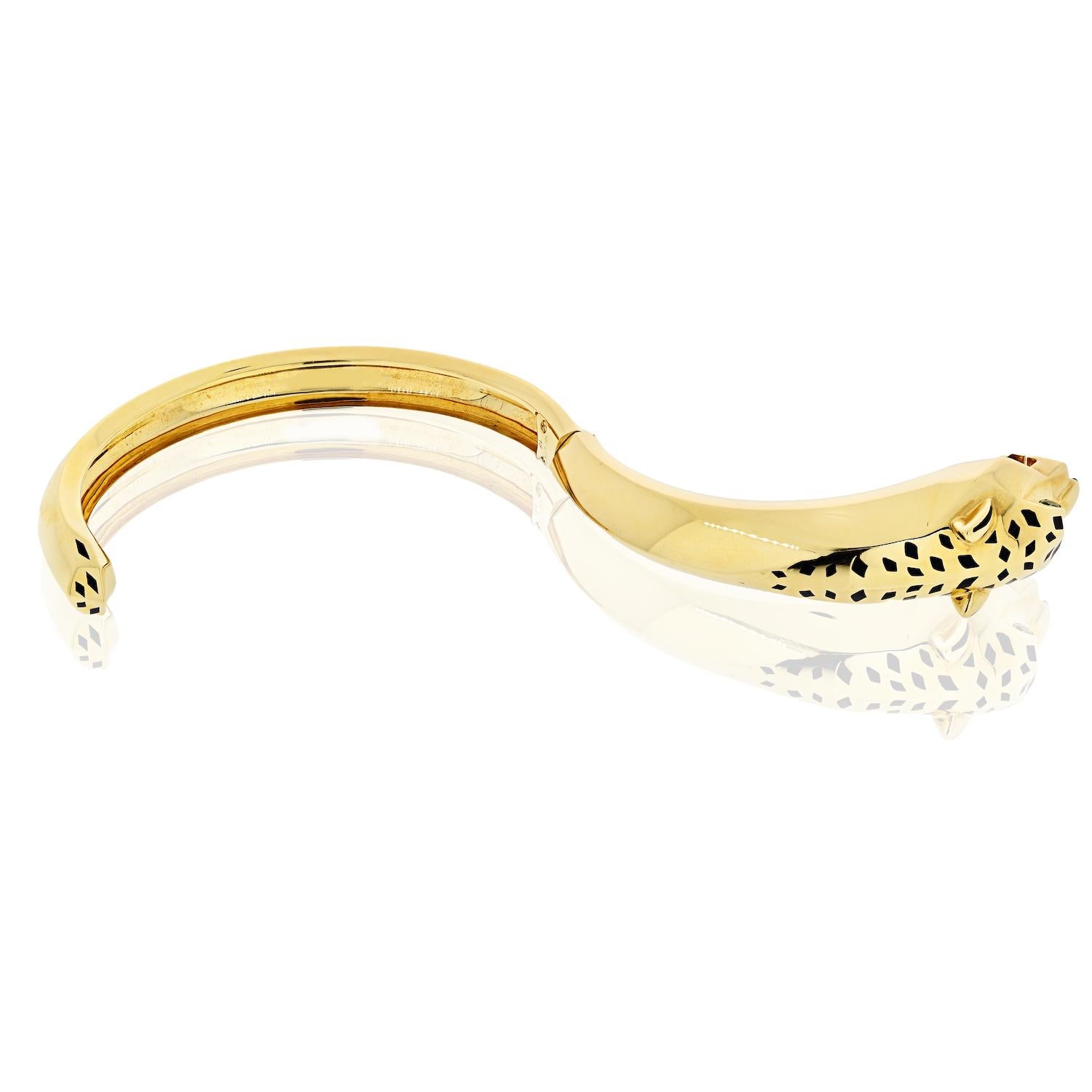 Cartier Bracelet jonc panthère en or jaune 18 carats en vente 2