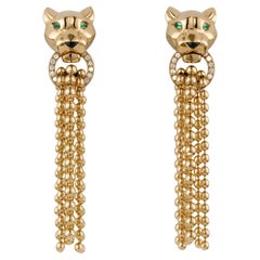 Cartier 18K Yellow Gold Panthère de Cartier Pendant Earrings