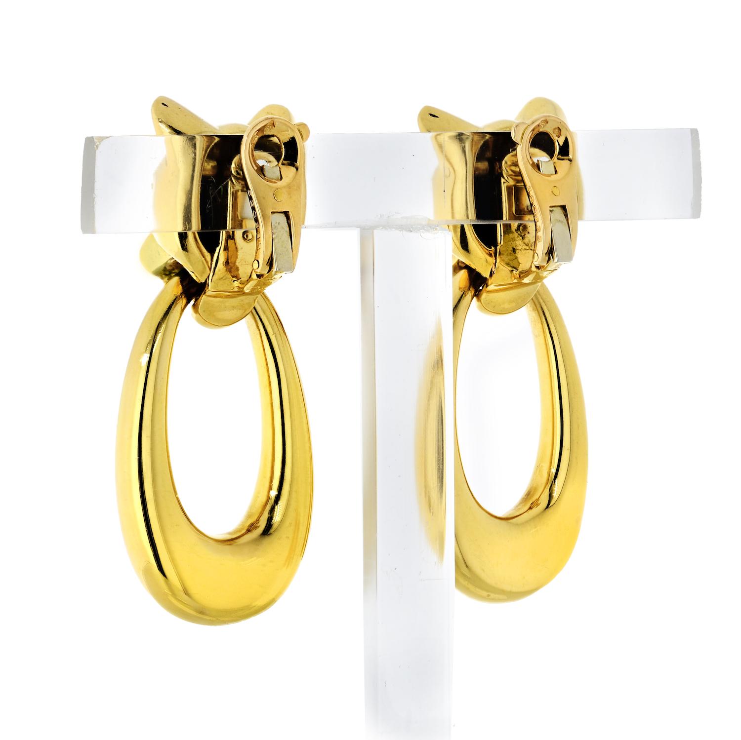 gold knocker earrings