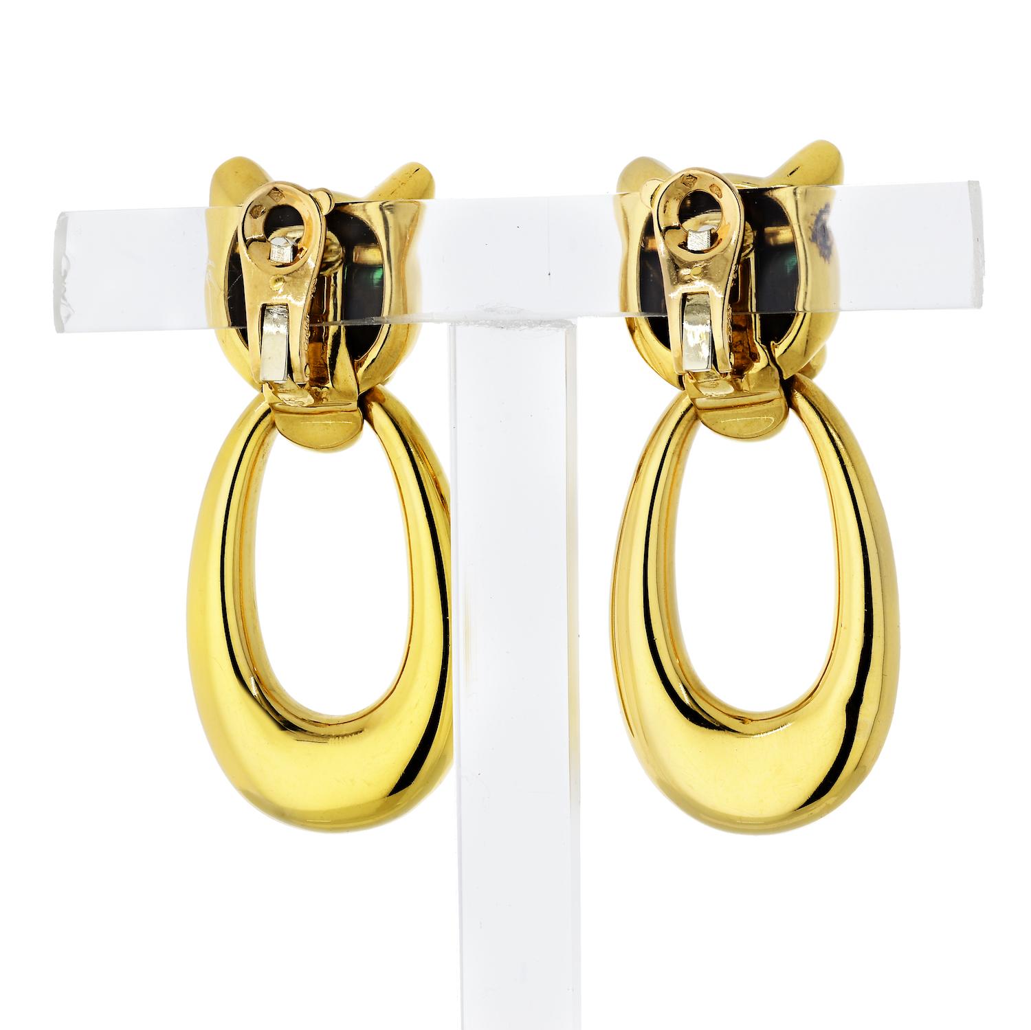 vintage cartier panther earrings