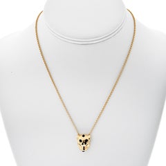 Cartier 18K Yellow Gold Panthere Head Pendant