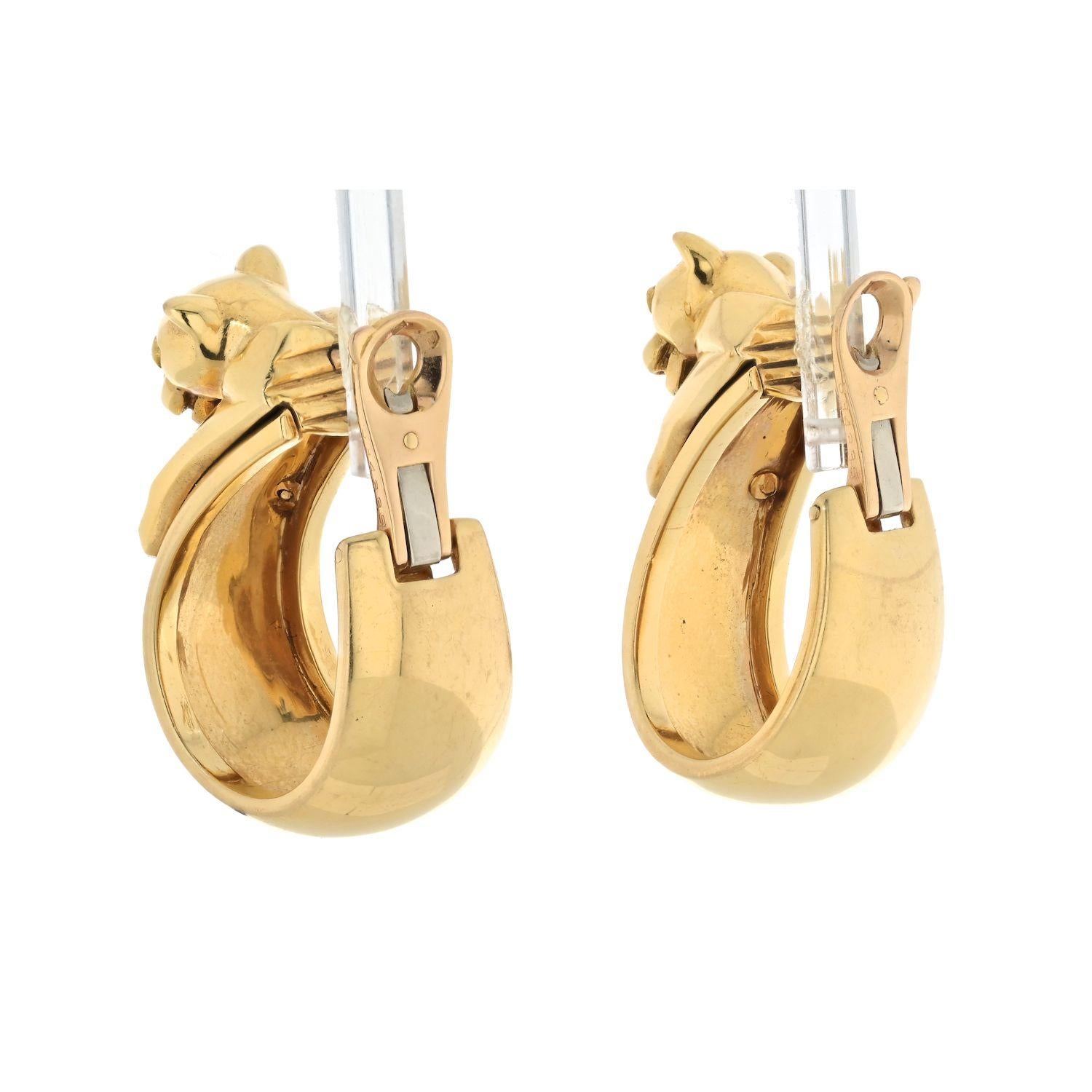 cartier earrings panther