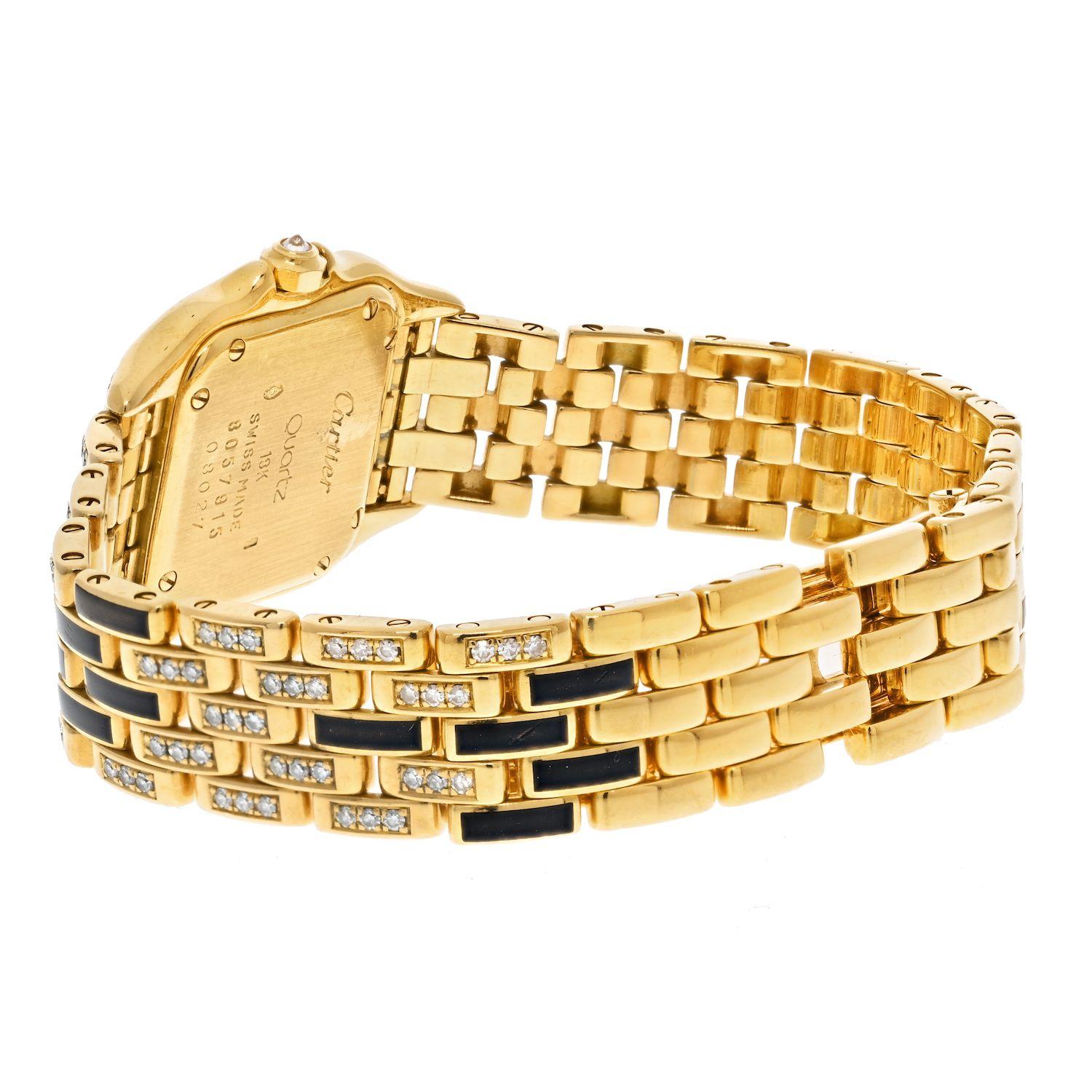 cartier gold panthere watch