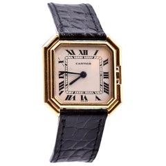 Cartier 18 Karat Yellow Gold Paris Ladies Watch