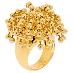 Cartier 18K Yellow Gold Paris Nouvelle Vague Articulated Bead Ring