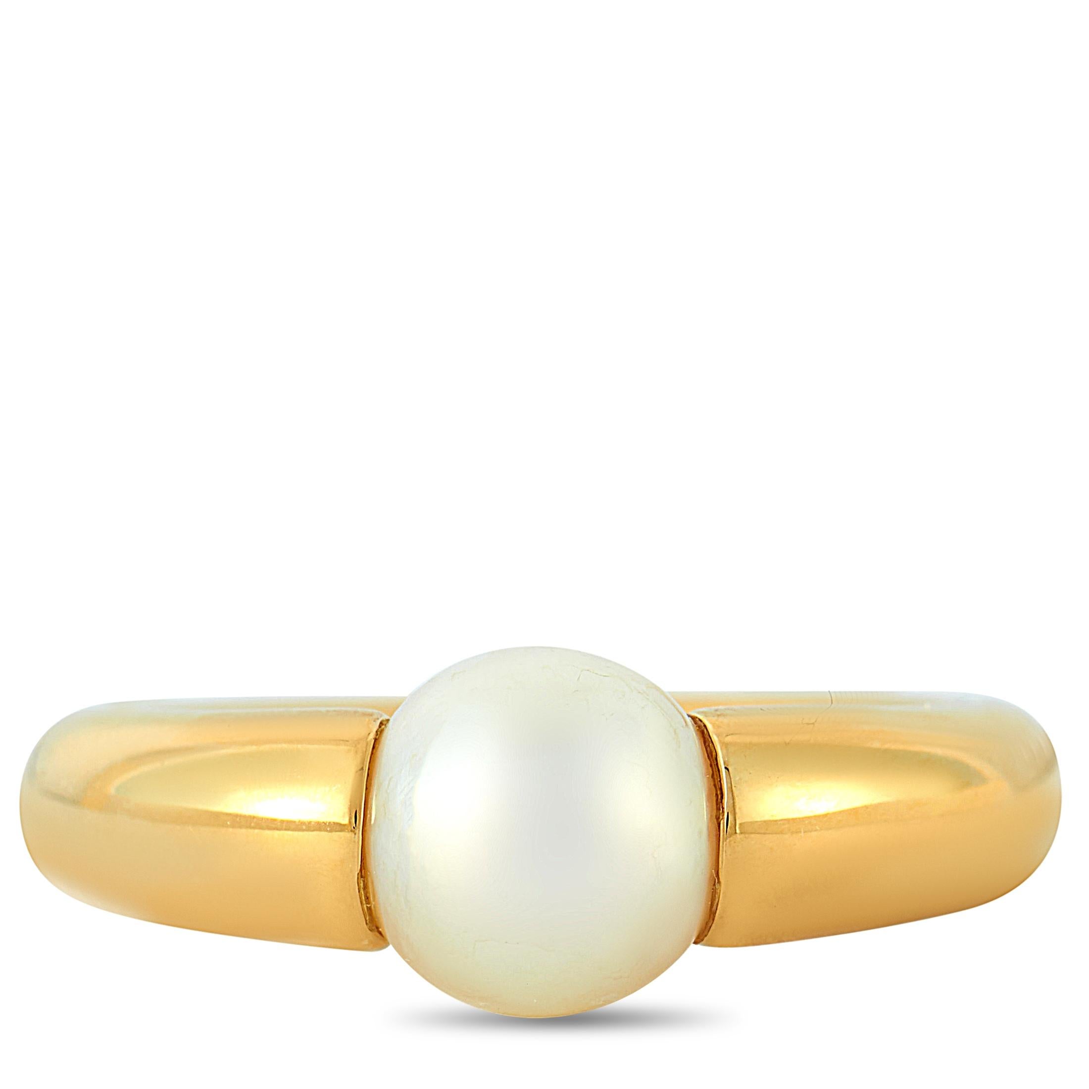 cartier ring with pearl