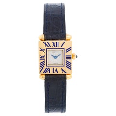 Cartier Montre Quadrant en or jaune 18 carats pour femmes