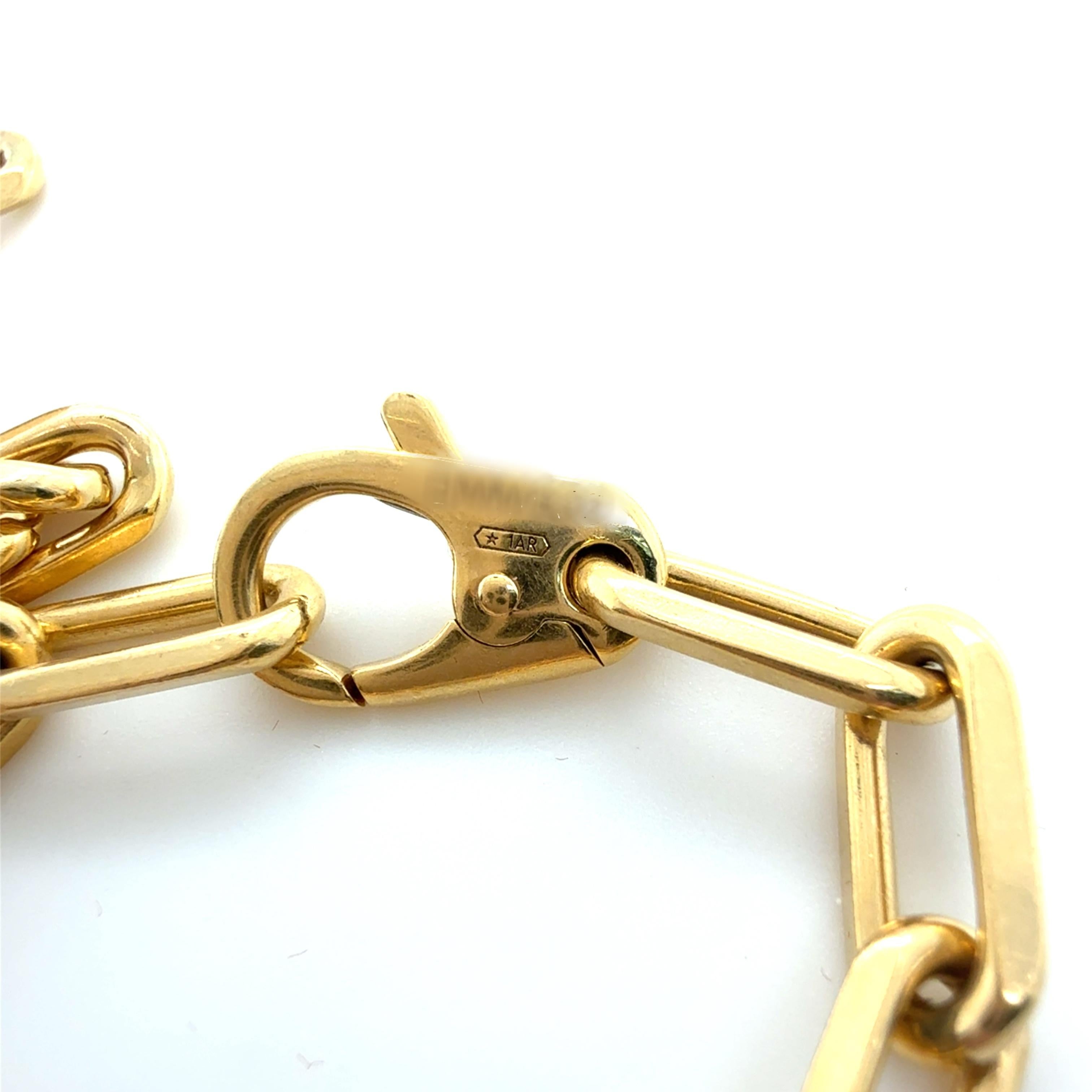 Women's or Men's Cartier, 18K Yellow Gold Santos De Cartier Link Bracelet