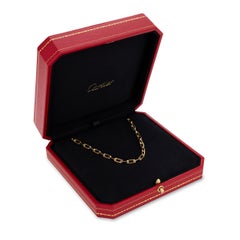 Cartier 18k yellow gold Santos Dumont chain necklace