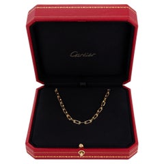 Cartier 18k yellow gold Santos Dumont chain necklace