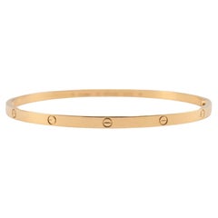 Cartier 18 Karat Gelbgold Kleiner Love Armreif Armband