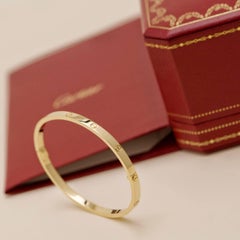 Cartier 18K Yellow Gold Small Model Bracelet Size 17