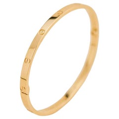 Cartier 18K Yellow Gold Small Model Bracelet Size 17