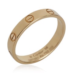 Cartier 18k Yellow Gold Small Model Love Ring, Size 8.25, Unisex