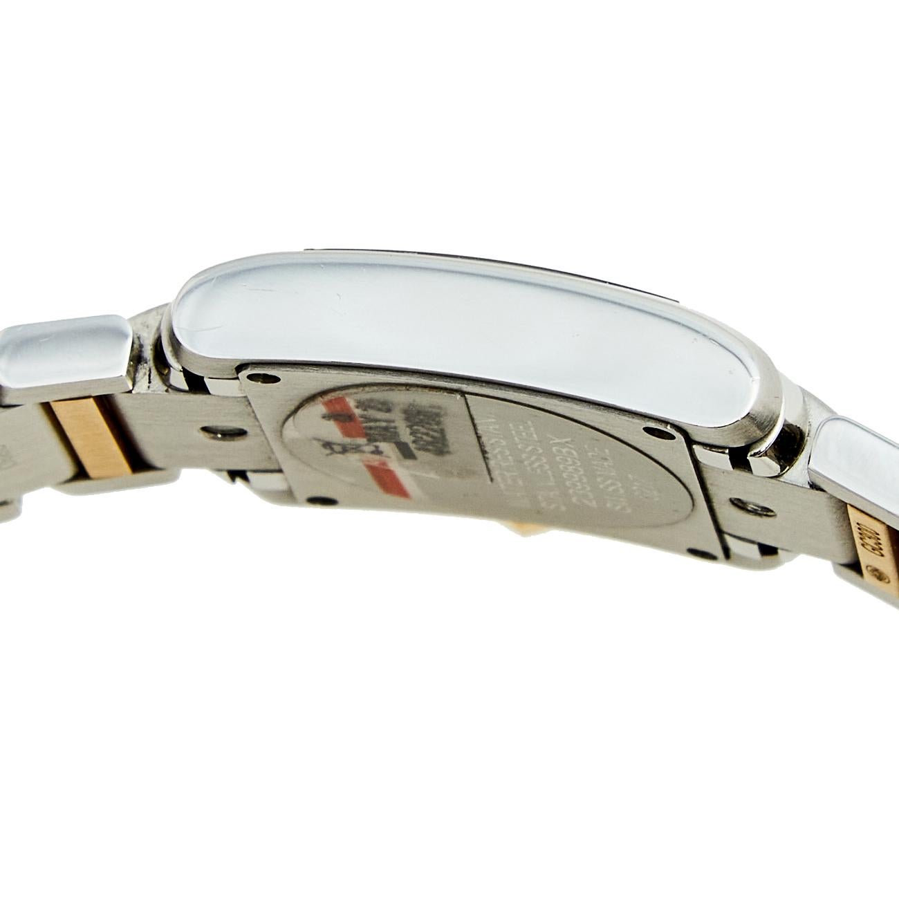 Cartier 18k Yellow Gold Stainless Steel Tank Francaise Women's Wristwatch 20 mm 1