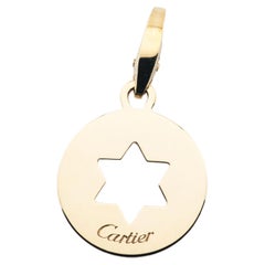 Cartier 18K Yellow Gold Star of David Charm Pendant