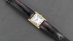 Cartier 18 Karat Yellow Gold Tank Jumbo Automatic Watch, 1970s