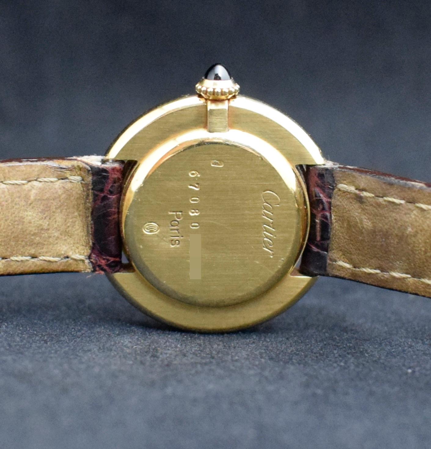 Cartier 18K Yellow Gold Vendome Paris Dial Manual Wind 67080 , 1980s 1