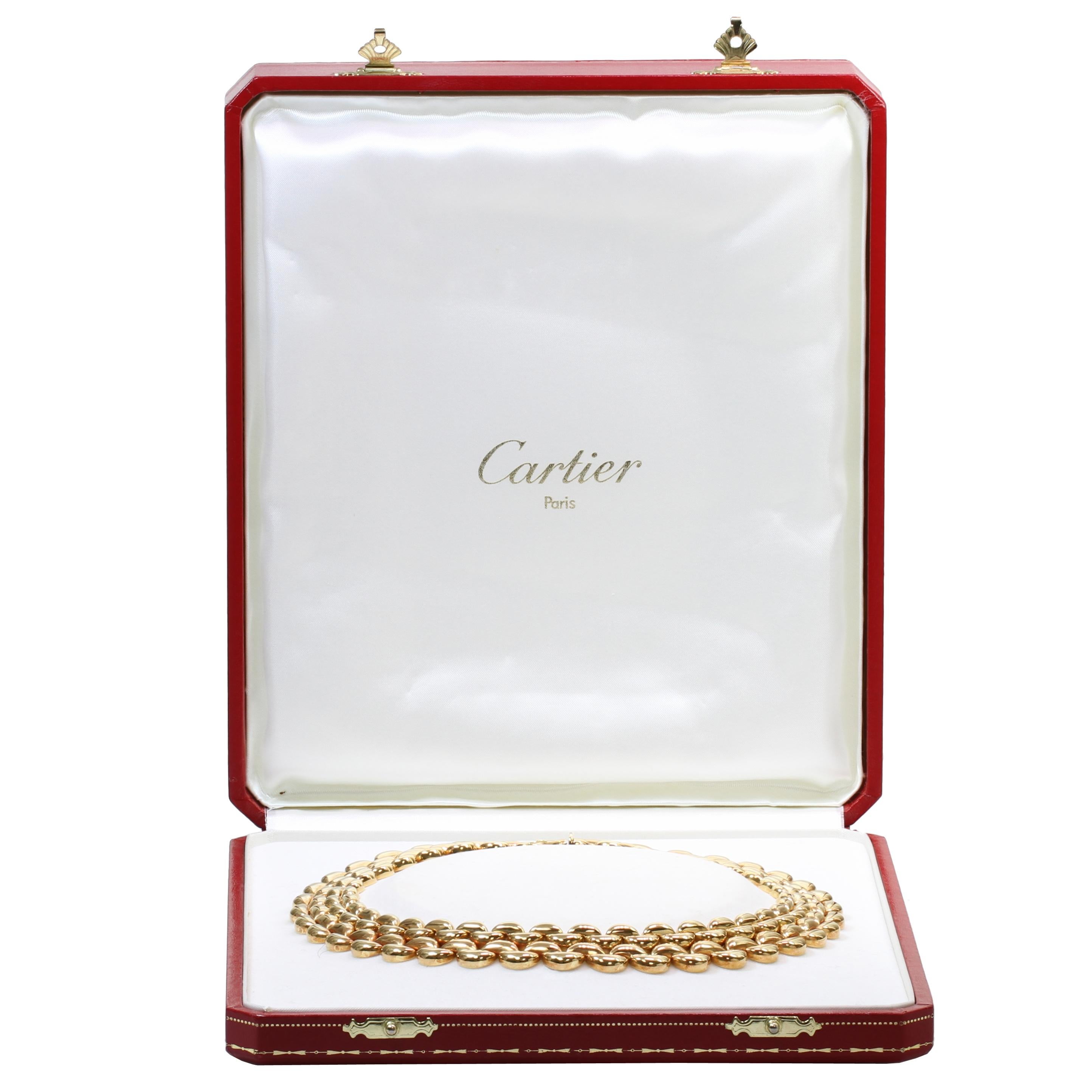 Cartier Collier vintage en or jaune 18 carats, années 1990  Pour femmes en vente