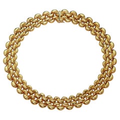 Cartier 18k Yellow Gold Vintage 1990s Collar Necklace 