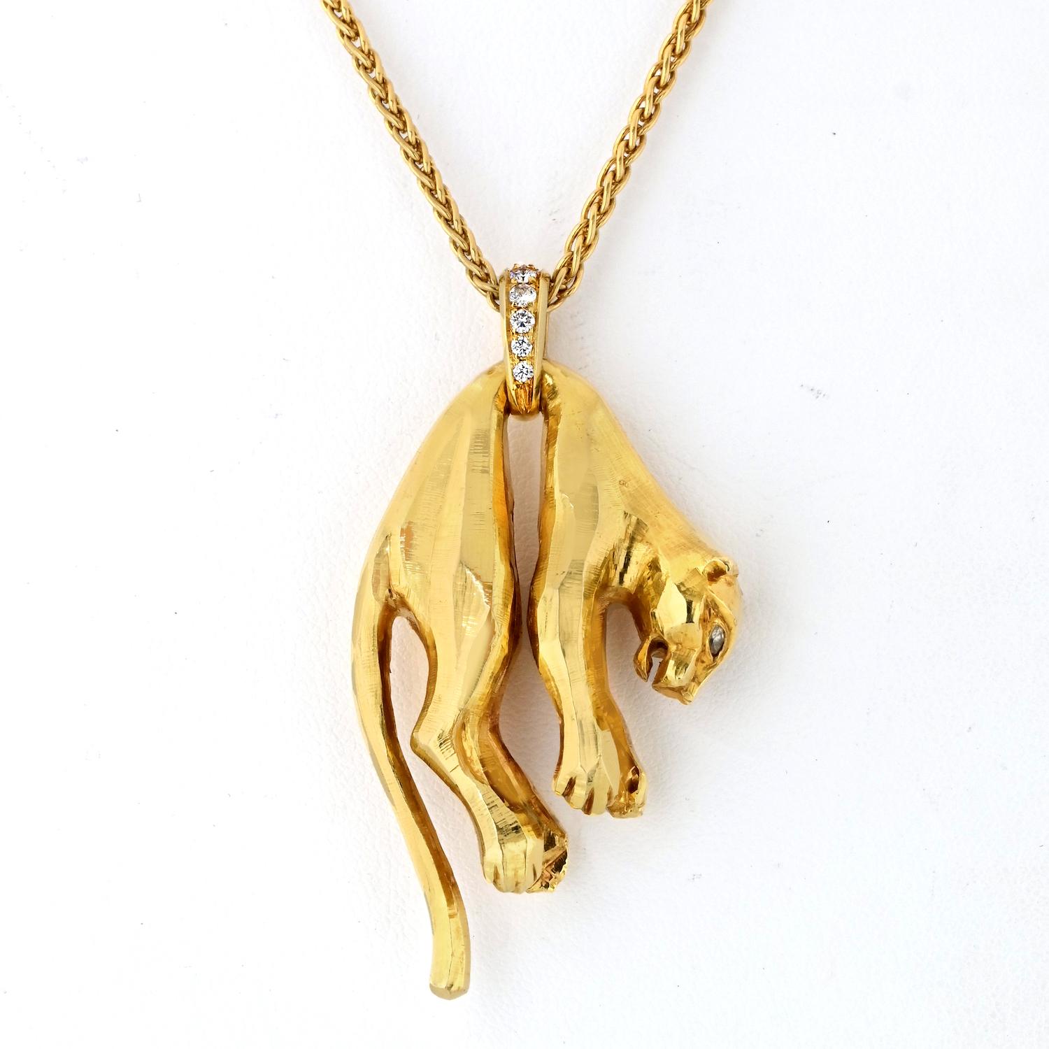 cartier panther necklace vintage