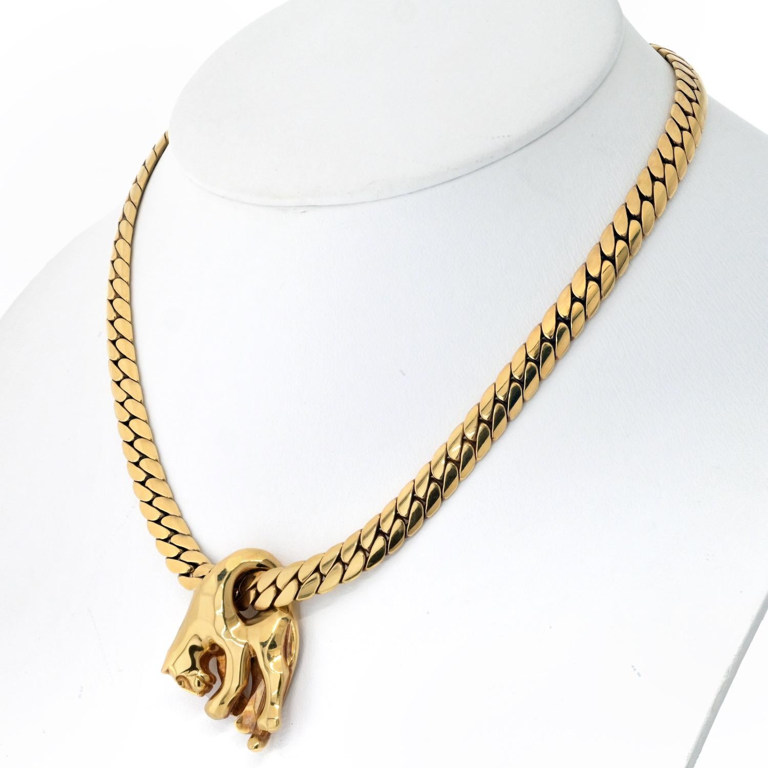 cartier panther necklace vintage