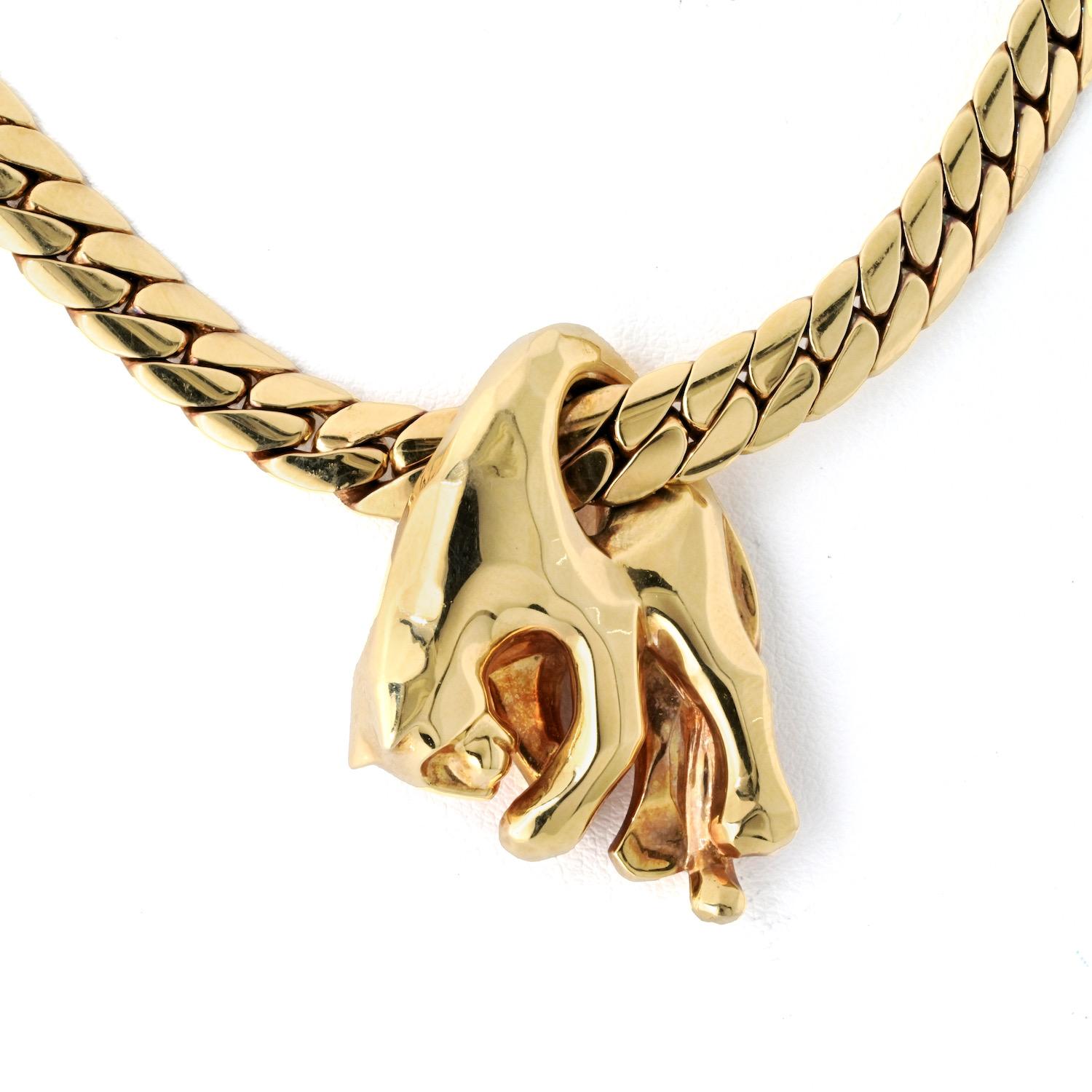 cartier panthere necklace vintage