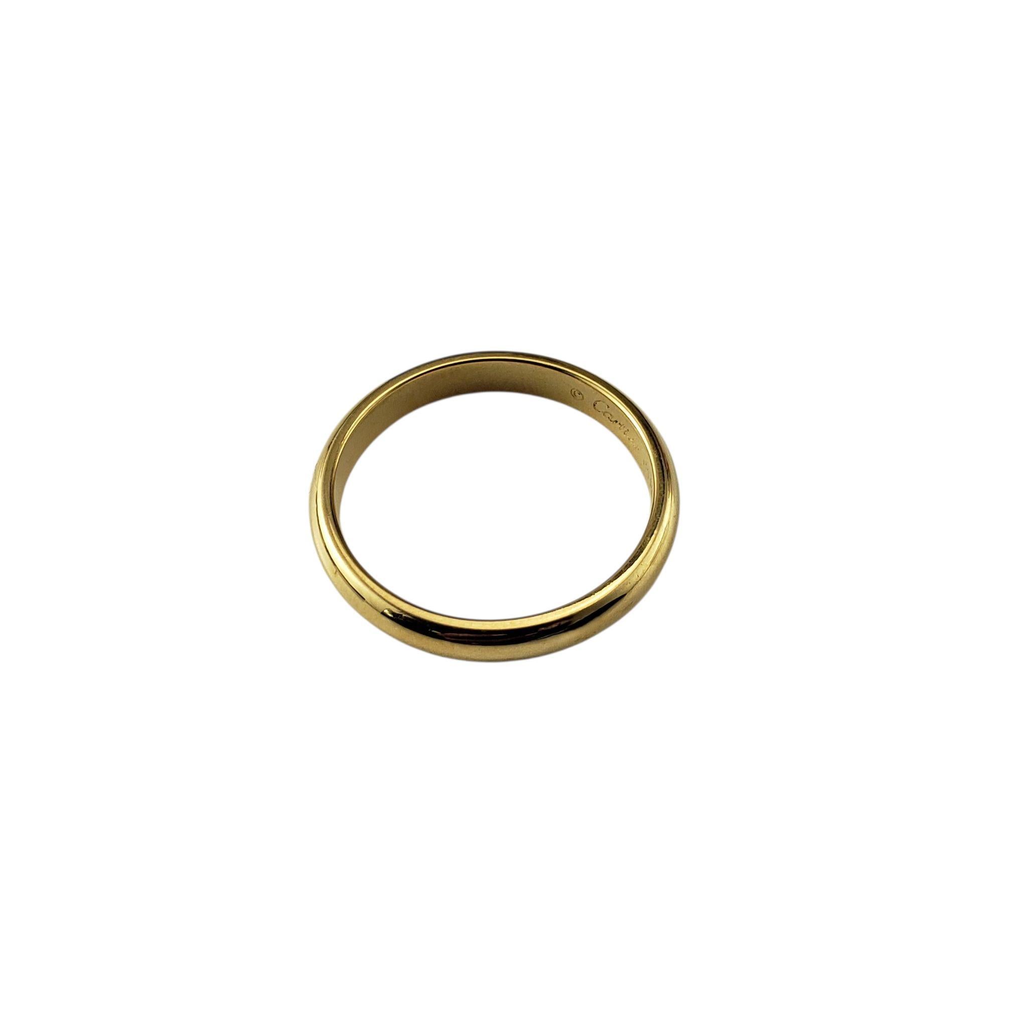 Women's or Men's Cartier 18K Yellow Gold Wedding Band Ring Size 9.5 #22779 For Sale