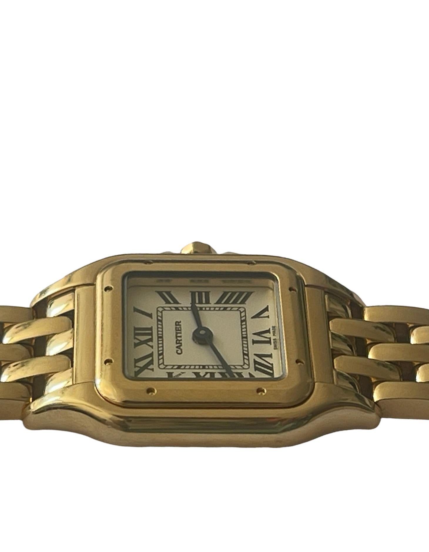Women's Cartier 18k Yellow Golod Panthere de Cartier 22mm Small Double Tour Watch