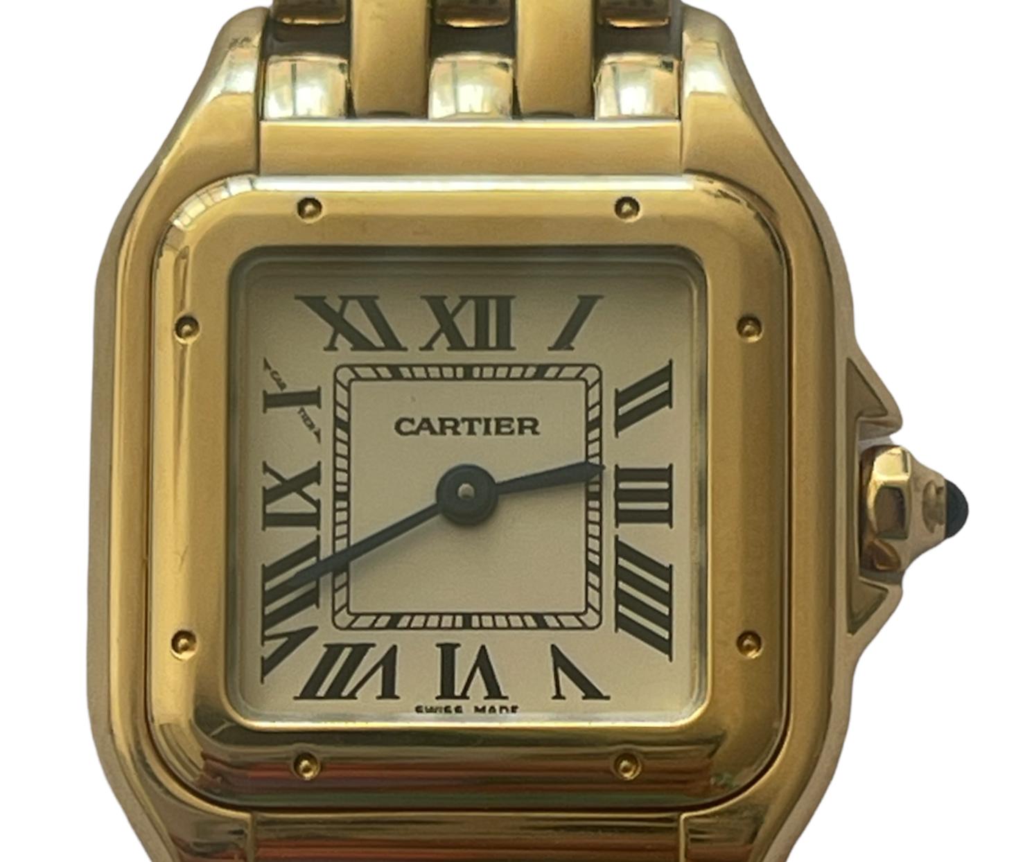 Cartier 18k Yellow Golod Panthere de Cartier 22mm Small Double Tour Watch 1
