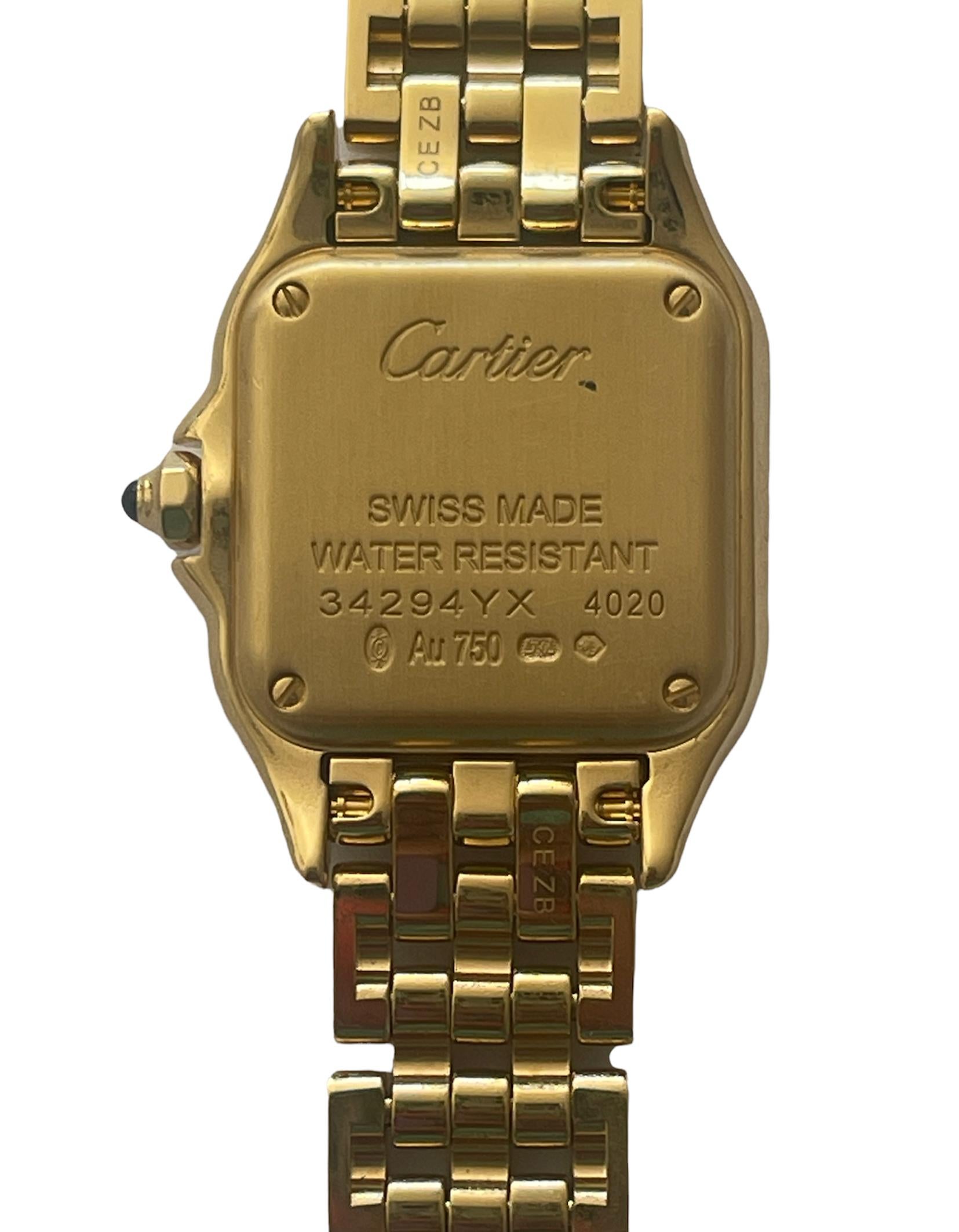 Cartier 18k Yellow Golod Panthere de Cartier 22mm Small Double Tour Watch 2