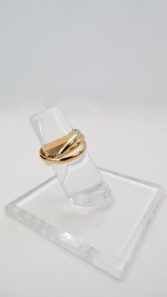 Cartier 18k Yellow, Rose and White Gold Trinity de Cartier Ring