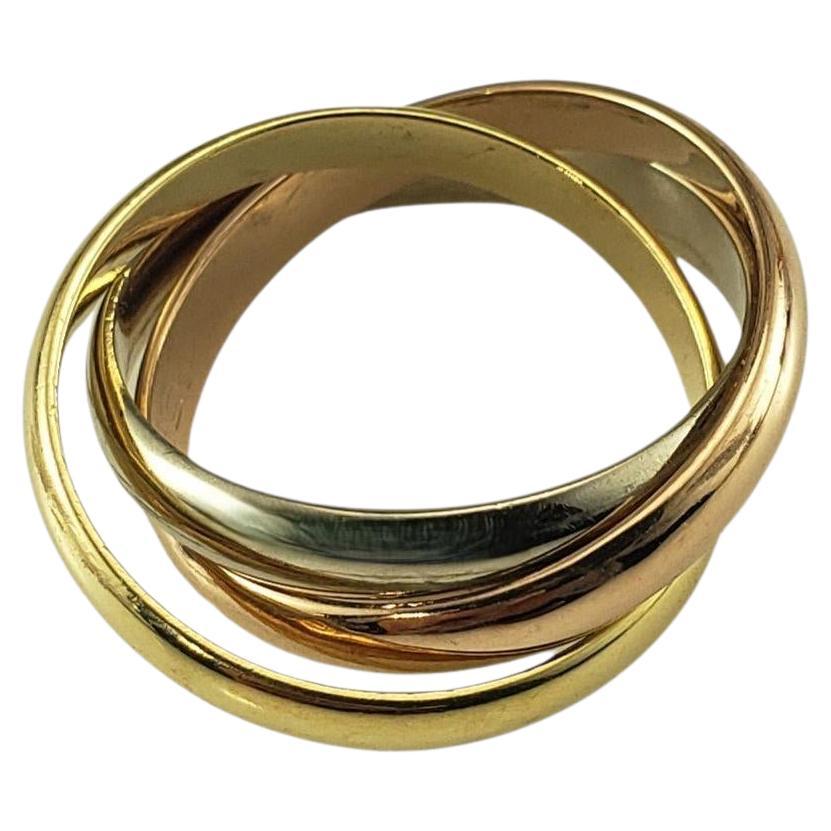 Cartier 18K Yellow, White and Rose Gold Trinity Ring Size 48 (4.5 US) #23012