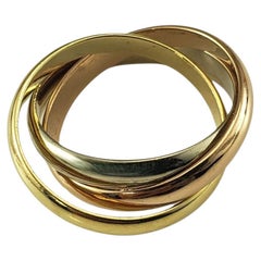 Cartier 18K Yellow, White and Rose Gold Trinity Ring Size 48 (4.5 US) #23012