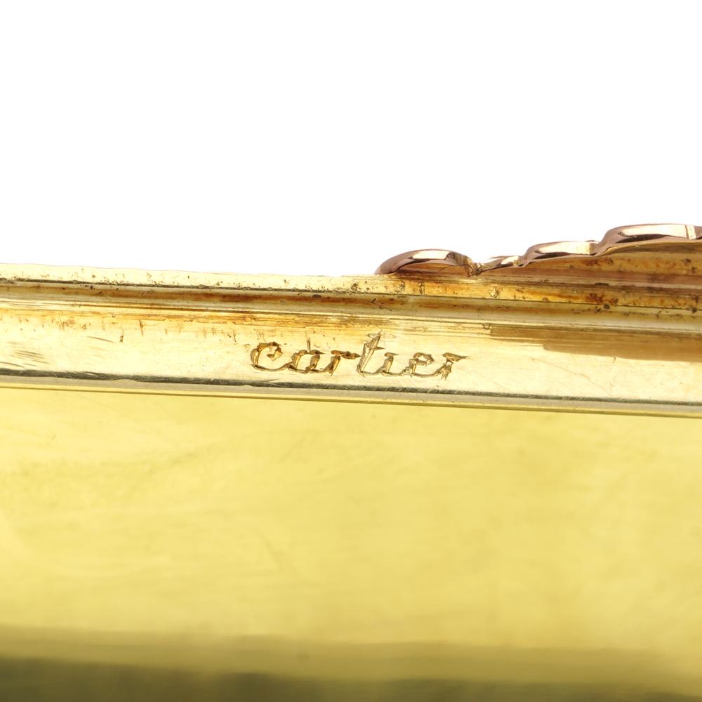 Mid-20th Century Cartier 18kt gold cigarette case, London 1933 For Sale