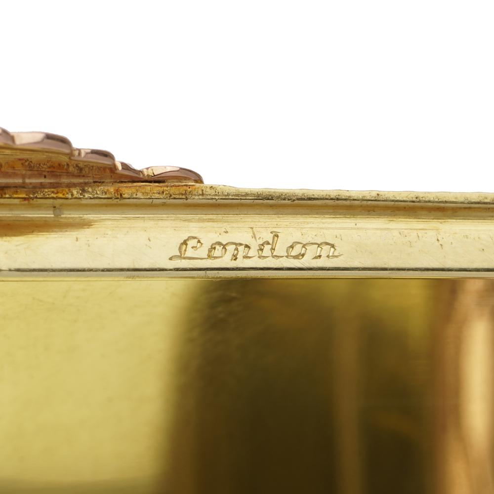 Gold Cartier 18kt gold cigarette case, London 1933 For Sale