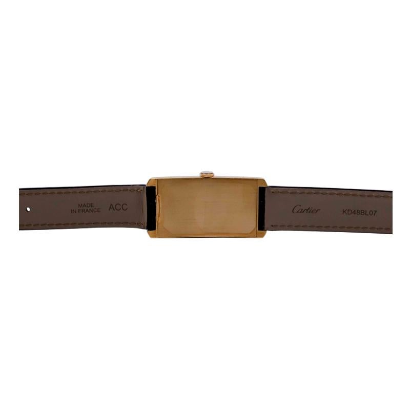 Cartier 18Kt. Gold Grand Tank Art Deco mit Original Zifferblatt und Papier''s, 1960''s im Angebot 3